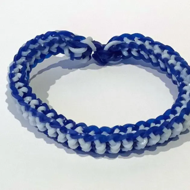 Blue and White Bracelet