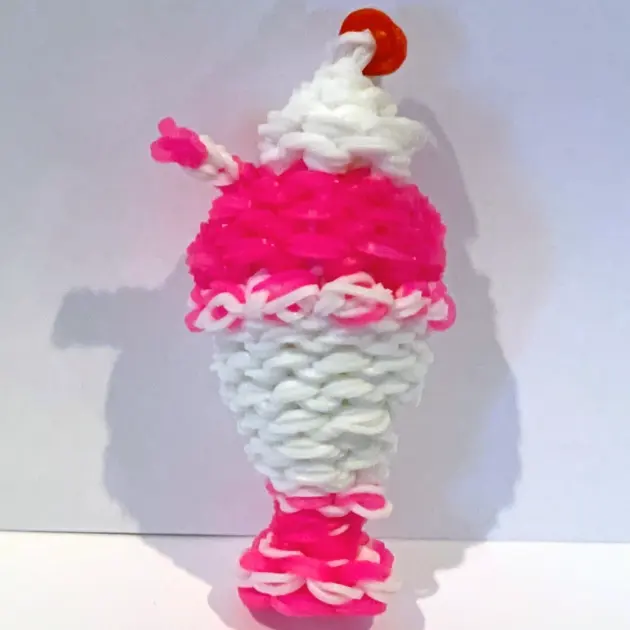 Pink White and Red Cherry Ice Cream Band Toy