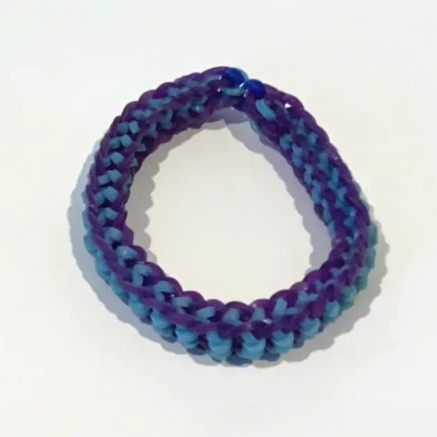 Purple and Light Blue Band Bracelet